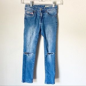 Diesel Distressed Super Slim Skinny Denim Jeans
